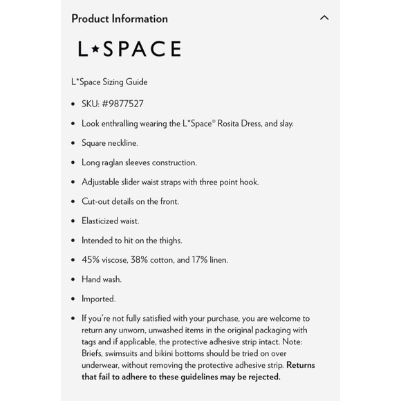 NEW L Space Rosita Mini Dress Swimsuit Cover Up Coffee Brown Size Small-$165 - Picture 7 of 8